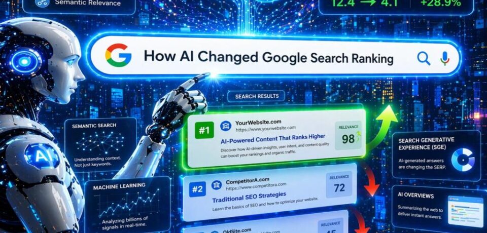 How AI Changed Google Search Ranking