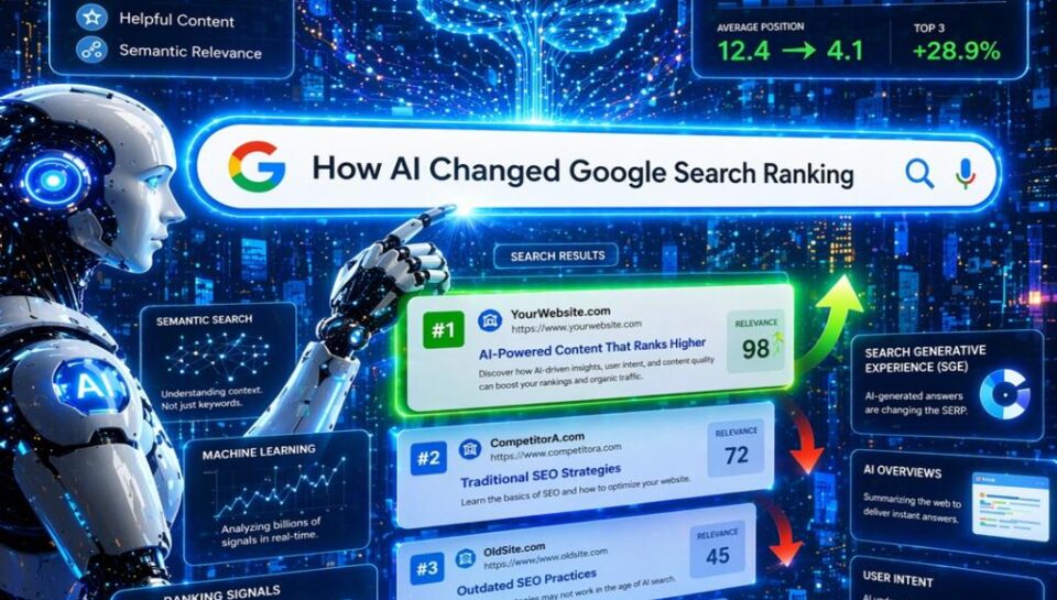 How AI Changed Google Search Ranking