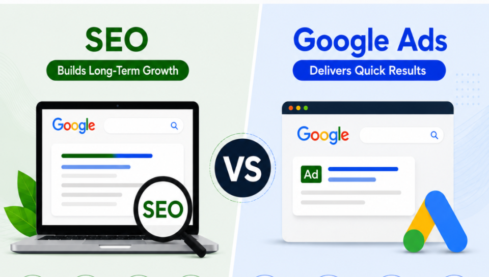 SEO Vs Google Ads Which is best SEO Vs Google Ads
